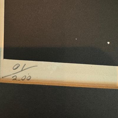 Vintage art painting numbered and signed 001/200