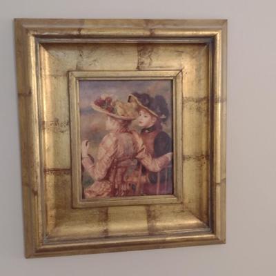 Ladies in Hats Framed Print- Approx 17" x 19"