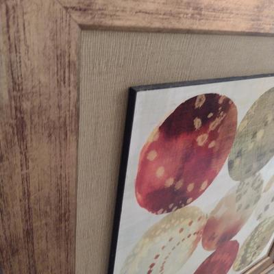 Colorful Framed Wall Decor- Approx 38 1/2" Square