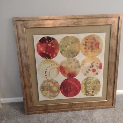 Colorful Framed Wall Decor- Approx 38 1/2