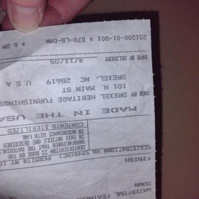 Drexel Upholstered White Two Cushioned Love Seat