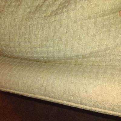 Drexel Upholstered White Two Cushioned Love Seat