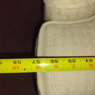 Drexel Upholstered White Two Cushioned Love Seat