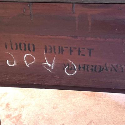 Vintage Solid Mahogany Buffet Server