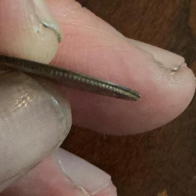 Penny reverse struck on a dime reverse rare