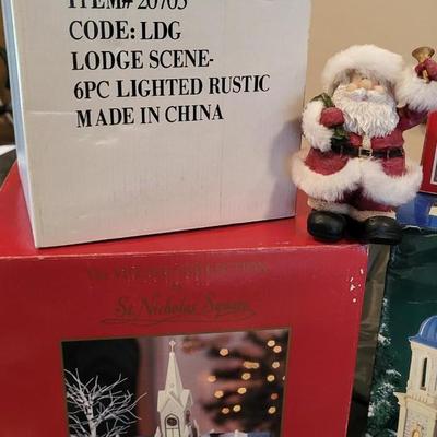 CHRISTMAS VILLAGE BUILDINGS AND ACCESSORIES