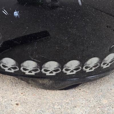 Harley Davidson Helmet with Skulls