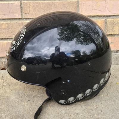 Harley Davidson Helmet with Skulls