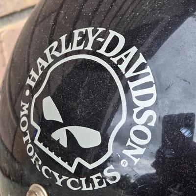 Harley Davidson Helmet with Skulls