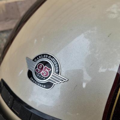 Harley Davidson Helmet- Pearl & Burgundy