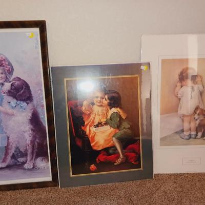PICTURES OF LITTLE GIRLS AND A UNIQUE DOLL