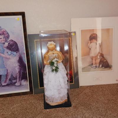 PICTURES OF LITTLE GIRLS AND A UNIQUE DOLL