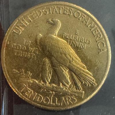 1911 Indian head single eagle 10 Dollar gold coin