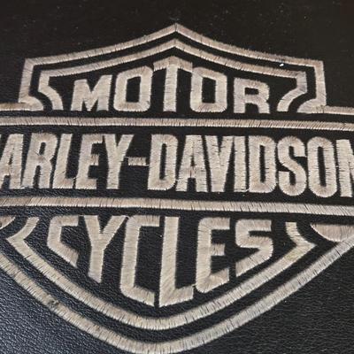 Harley Davidson Leather Padded Stool