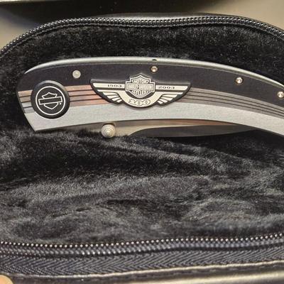 Harley Davidson Collector's Knife with Leather Case