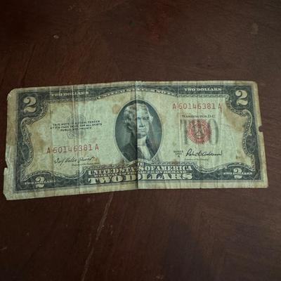 Two dollar United States bill