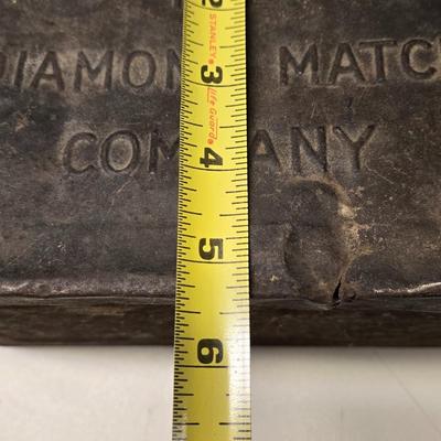 Vintage Metal Diamond Match Box