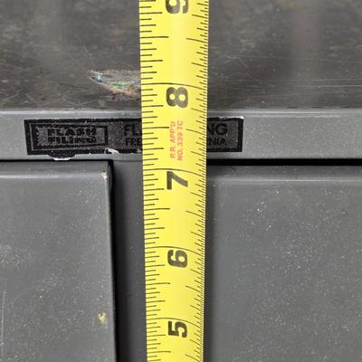 Vintage 2 Drawer Metal Cabinet #1