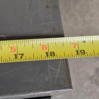 Vintage 2 Drawer Metal Cabinet #1