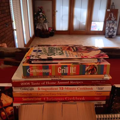 PARTIAL SET OF FRANCISCAN DINNERWARE, CROCK POT AND COOK BOOKS