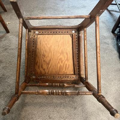 Antique Hand Made Wooden Chair c1900 in Good Preowned Condition.
