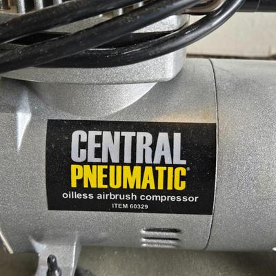Central Pneumatic Oilless Airbrush Compressor