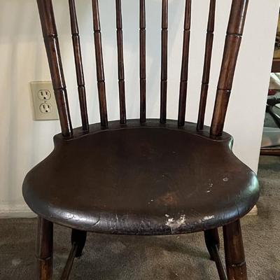 Antique Hand Made Wooden Chair c1900 in Good Preowned Condition.