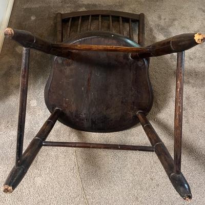Antique Hand Made Wooden Chair c1900 in Good Preowned Condition.