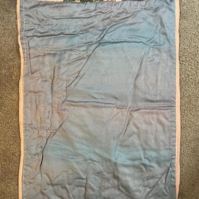 Vintage/Antique Hand Made Embroidered Quilt Stitch Hanging Decor 16.5" x 24" as Pictured.