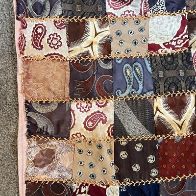 Vintage/Antique Hand Made Embroidered Quilt Stitch Hanging Decor 16.5" x 24" as Pictured.