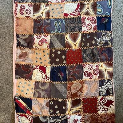 Vintage/Antique Hand Made Embroidered Quilt Stitch Hanging Decor 16.5" x 24" as Pictured.