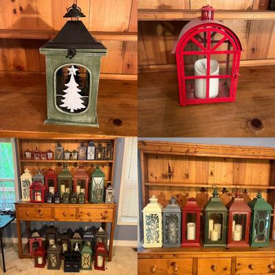 Lanterns with Battery Powered Candles (G-MG)