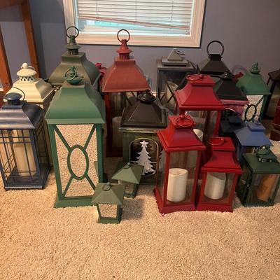 Lanterns with Battery Powered Candles (G-MG)