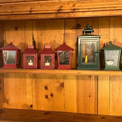 Lanterns with Battery Powered Candles (G-MG)