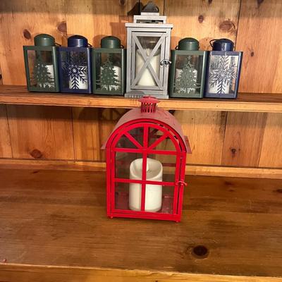 Lanterns with Battery Powered Candles (G-MG)