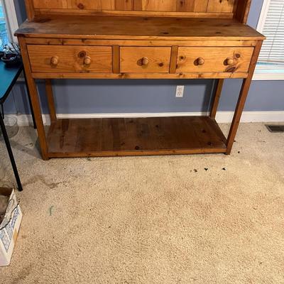 Farmhouse Open Top Hutch & Kitchen Dresser (LR-MG)