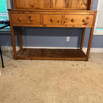 Farmhouse Open Top Hutch & Kitchen Dresser (LR-MG)