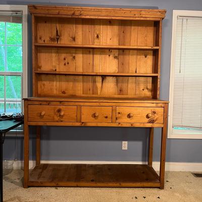 Farmhouse Open Top Hutch & Kitchen Dresser (LR-MG)