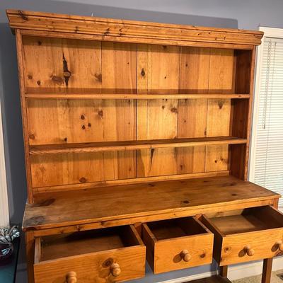 Farmhouse Open Top Hutch & Kitchen Dresser (LR-MG)