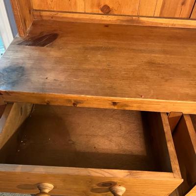 Farmhouse Open Top Hutch & Kitchen Dresser (LR-MG)