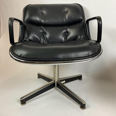 818 Pair of Mid-Century Modern Charles Pollock Knoll Office Chairs