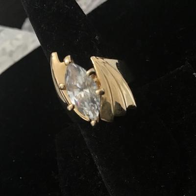 Beautiful Large Gold Plated Ring