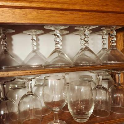 Large Lot of Bar glass,