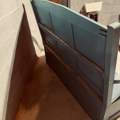 Wooden High Back Bench With Storage (B2-MG)