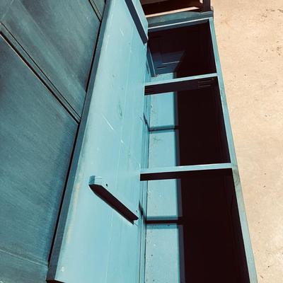 Wooden High Back Bench With Storage (B2-MG)