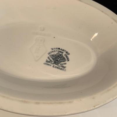 Ironstone China & Semi-Porcelain Pieces by John Edwards, Henry Alcock, J. & G. Meakin, & More (BS-HS)