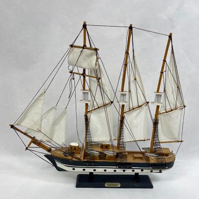 Wooden Model Sailing Ship
