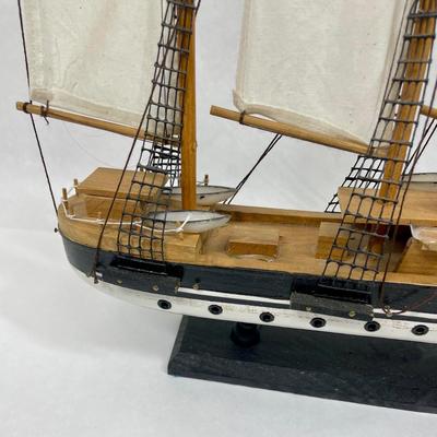 Wooden Model Sailing Ship