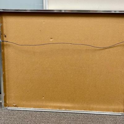 Large, Framed, watercolor original, Joshua Tree landscape, signed