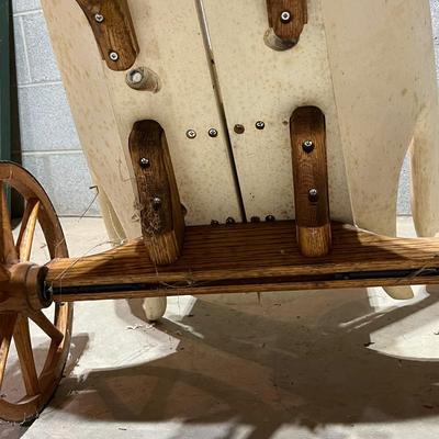Sandy Weatherwax Hand Carved Swan Wagon (B1-RG)